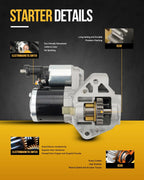 Starter for Mazda CX-5 L4 2.5L (2014–2016, 2019–2020, 2022–2023)
