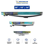 Set of 3 Michelin Optimum+ Ceramic Beam Wiper Blades for Mazda (2007–2012)