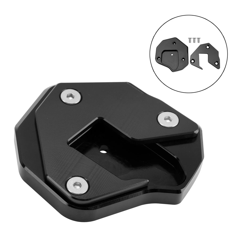 Kickstand Enlarger Plate Pad for Suzuki GSXR1300R (2008–2020) Black