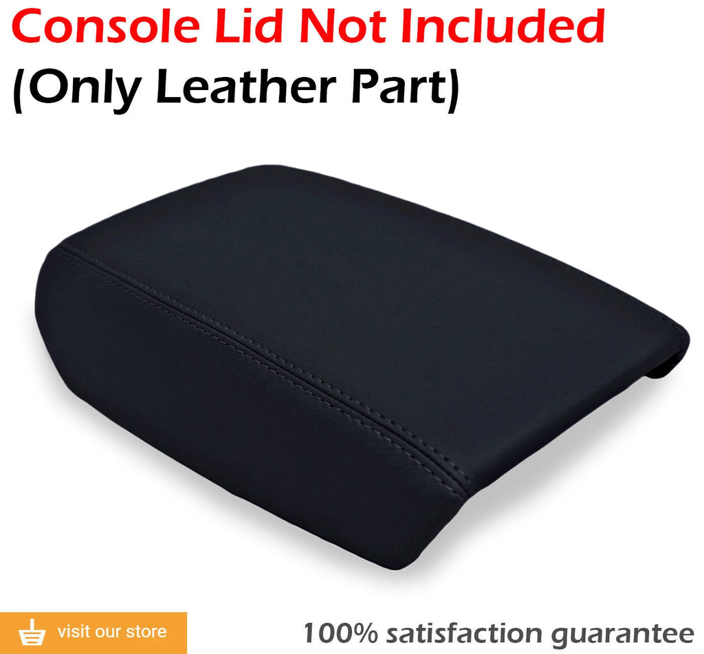 Center Console Lid Armrest Cover for Audi A7 (2012–2018) Black PVC Leather