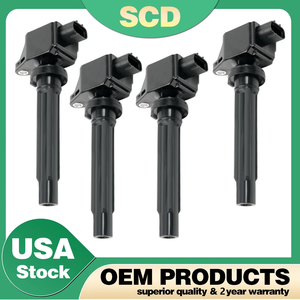 Set of 4 Ignition Coils for Suzuki Grand Vitara 2006-2009, SX4 2007-2009 UF562