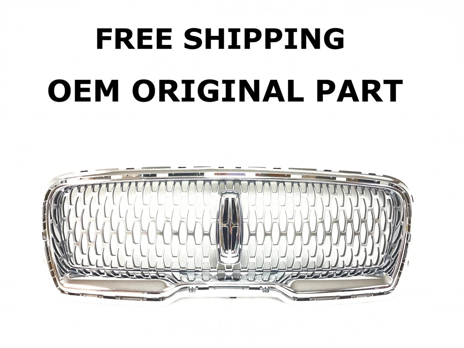 Chrome Front Upper Bumper Grille for Lincoln Nautilus (2021–2022) MA1B-8200-ND
