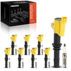 Set of 8 Ignition Coils & Iridium Spark Plugs for Ford F-150 F-350 (2008–2010)