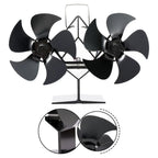 Magnetic Fireplace Fan for Wood Stove (No Electricity Needed)