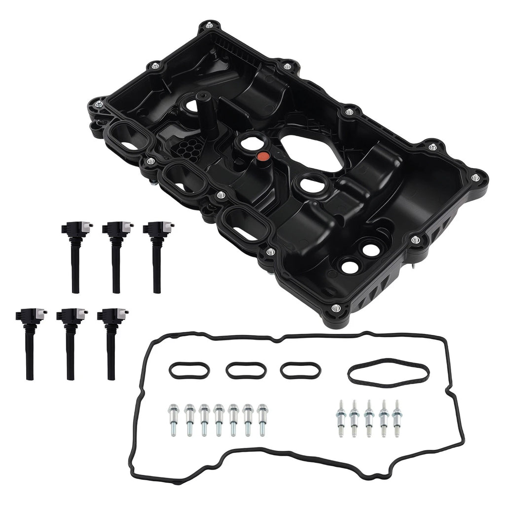 Engine Valve Cover & 6 Coils for Lincoln Navigator 3.5L V6 (2018–2020)