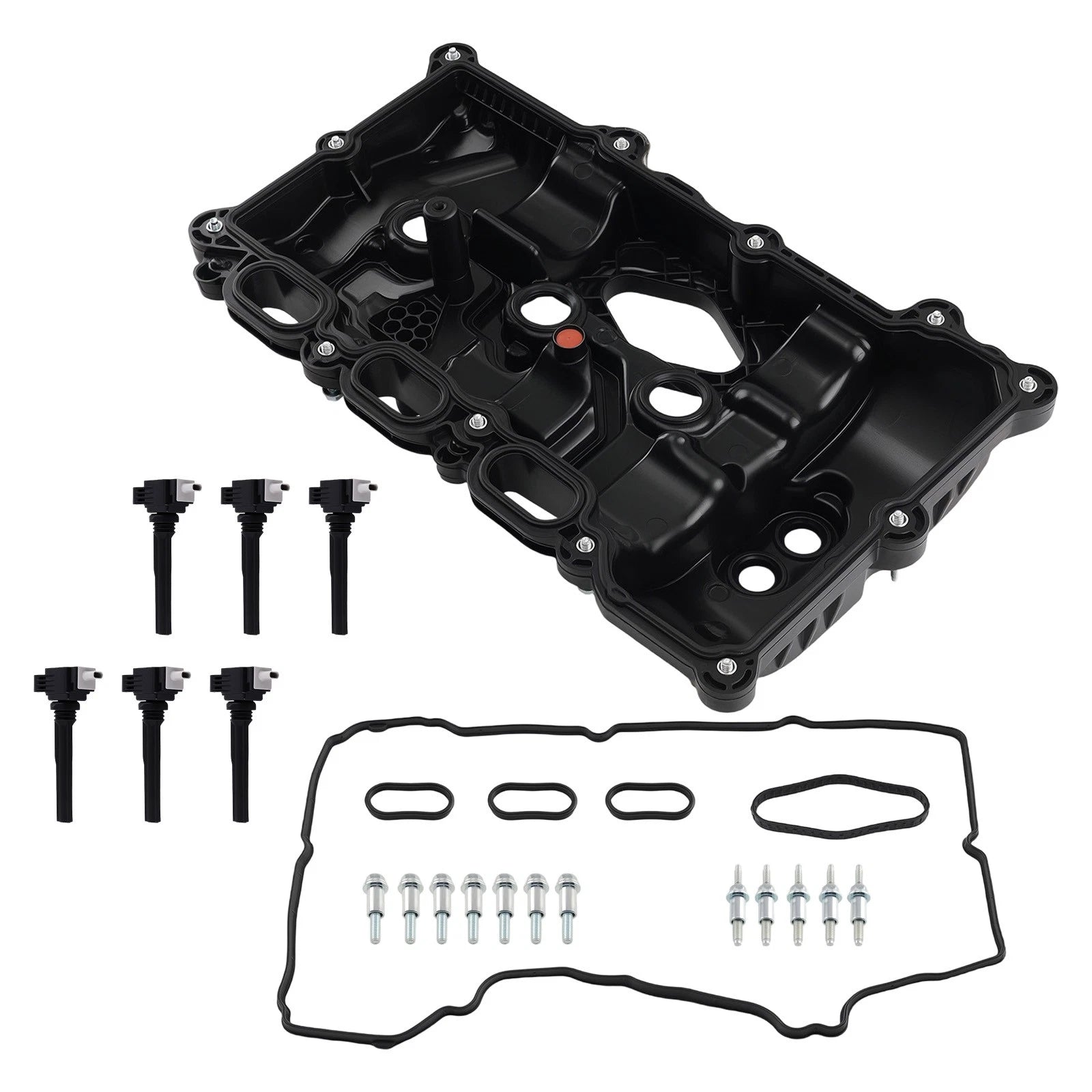 Engine Valve Cover & 6 Coils for Lincoln Navigator 3.5L V6 (2018–2020)