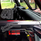 Set of 2 Solid Steel Side Door Grab Handle Bars for Jeep Wrangler JK (2007–2017)