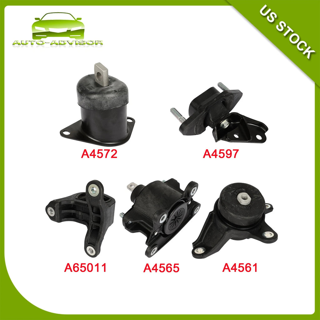 Set of 5 Engine Motor Mounts for Honda Accord (2008–2012)