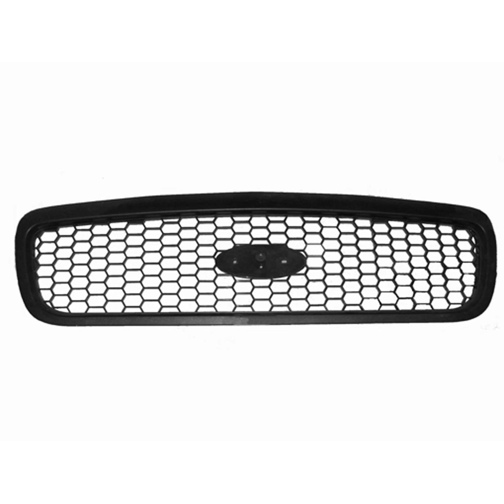 Replacement Black Plastic Front Grille for Toyota Hilux (2005–2015)