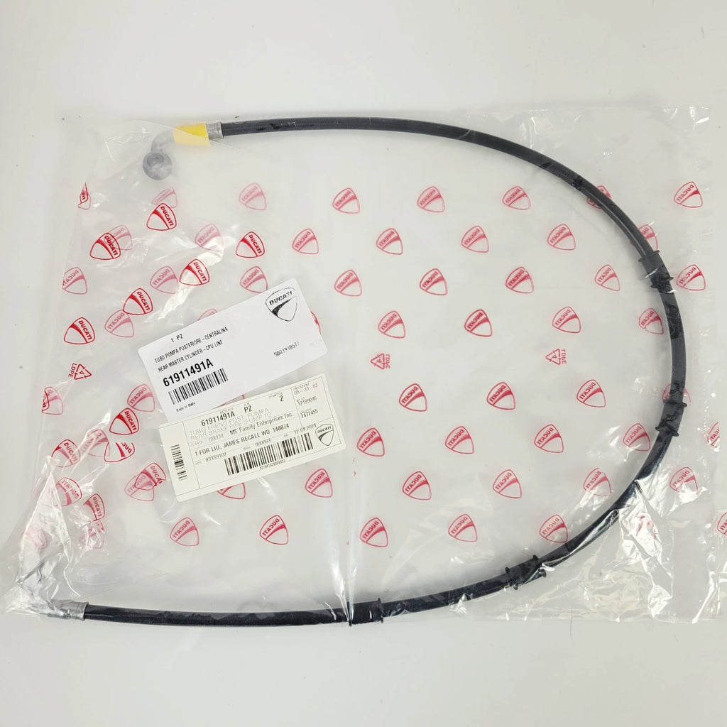 Rear Brake Line Pipe 61911491A for Ducati Monster 797 (2017–2020) - Black