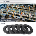 Set of 5 Oil Seal Rotary Shaft Seal 50x90x12mm Nitrile Rubber