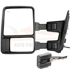 Pair Power Signal Smoke Heated Tow Mirrors for Ford F250-F550 (2003–2007)