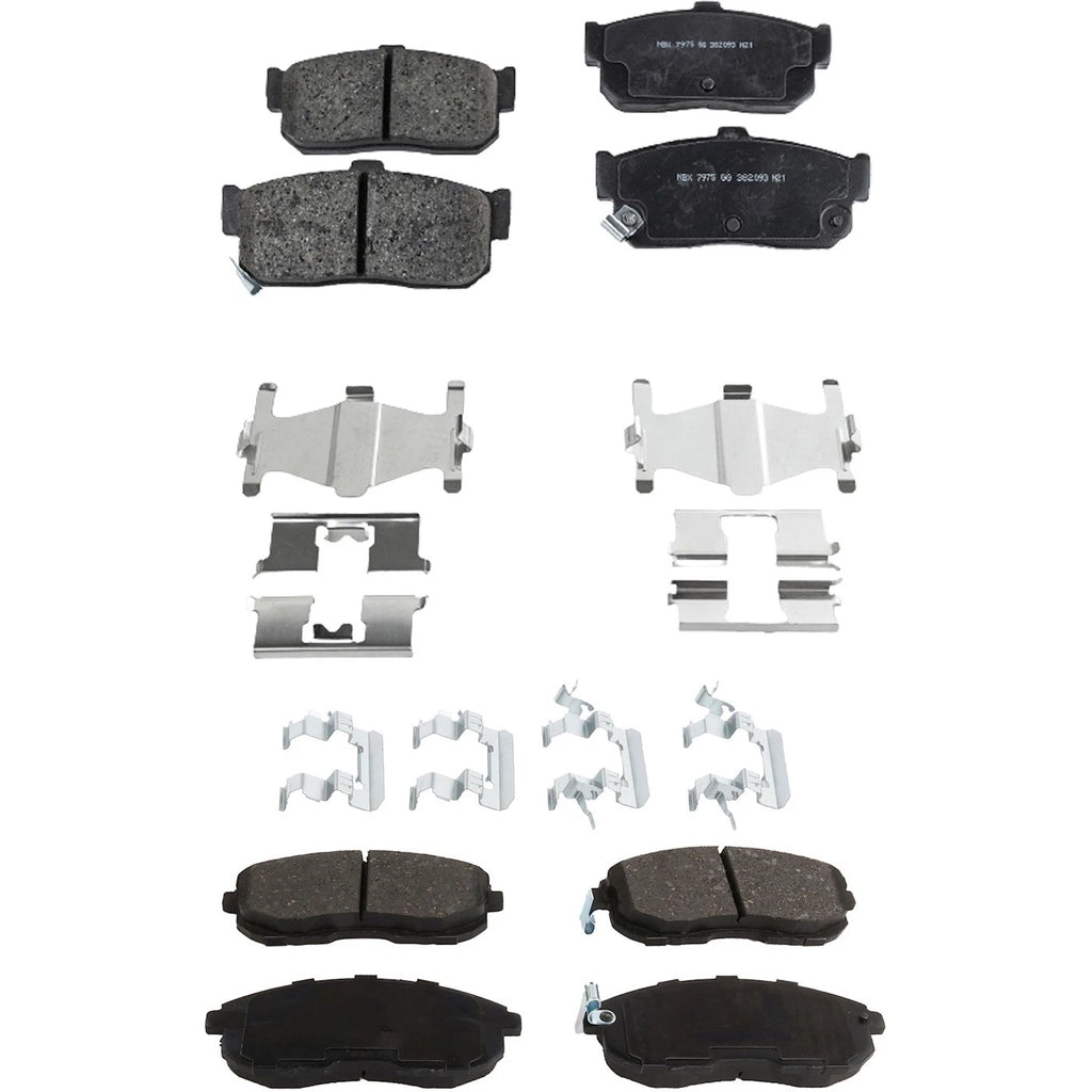Set of 4 Ceramic Brake Pads for Nissan Altima (1993–2001)