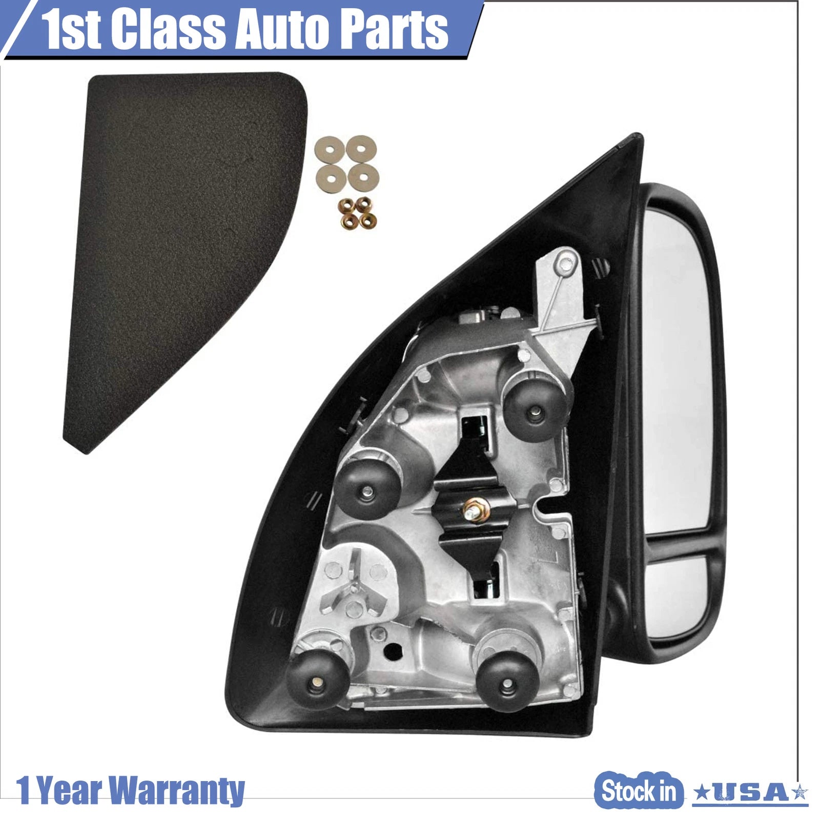 Right Towing Manual Mirror for Ford F-250 F-350 F-450 Super Duty (1999–2007)
