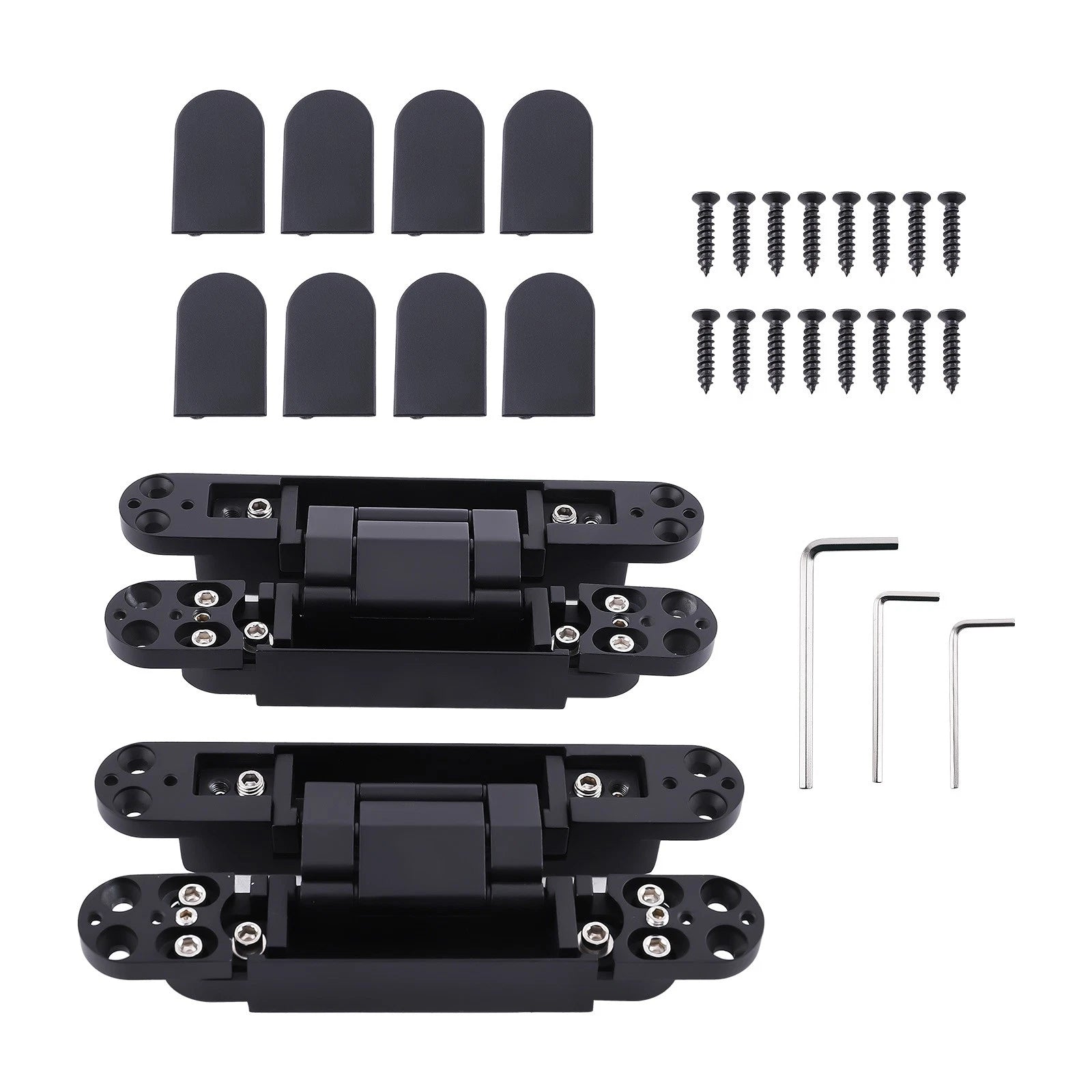 2pc Hidden Door Hinges for Universal Applications (180 Degree Swing)
