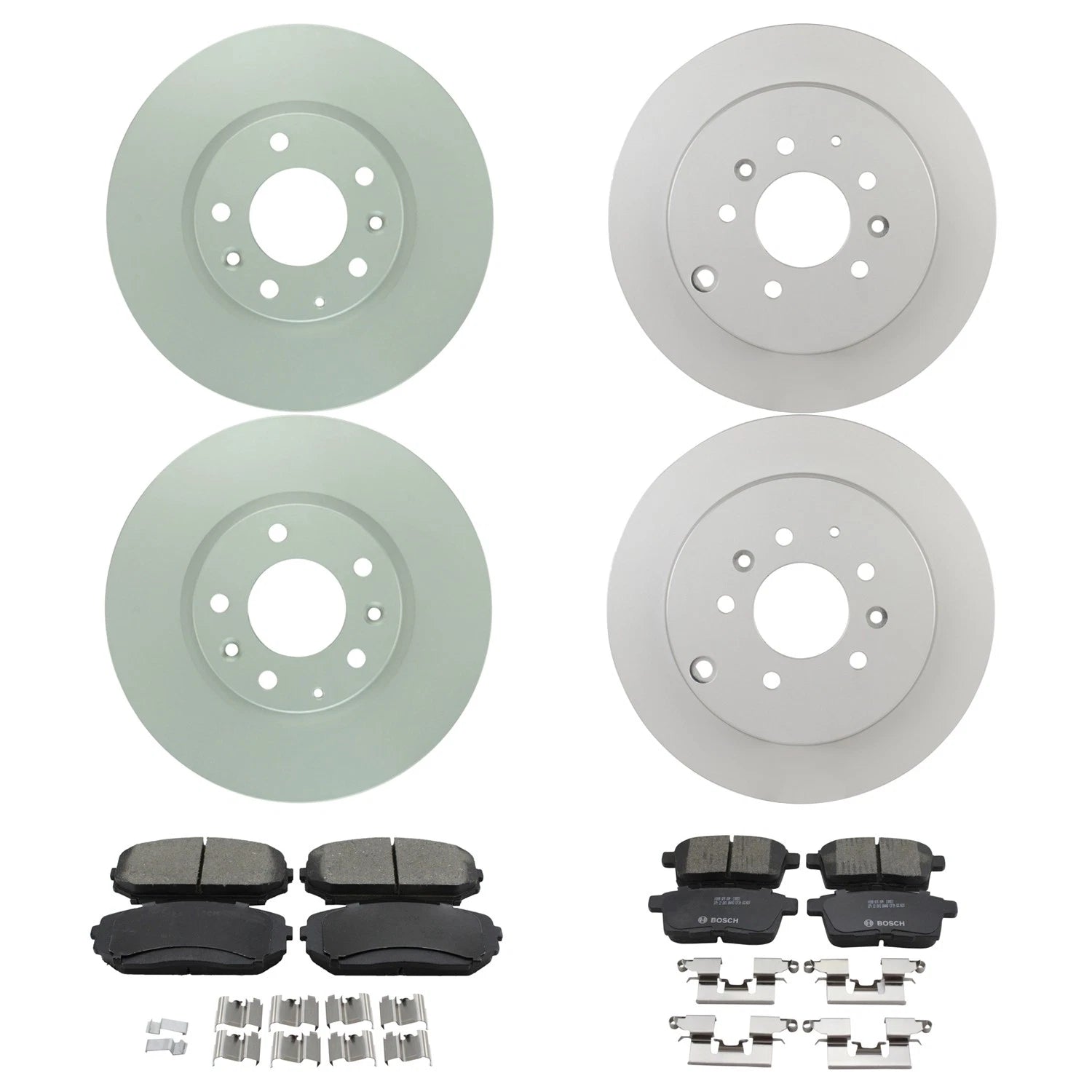 Set of 4 Bosch Quietcast Ceramic Disc Brake Pads for Mazda CX-7 (2007–2012)