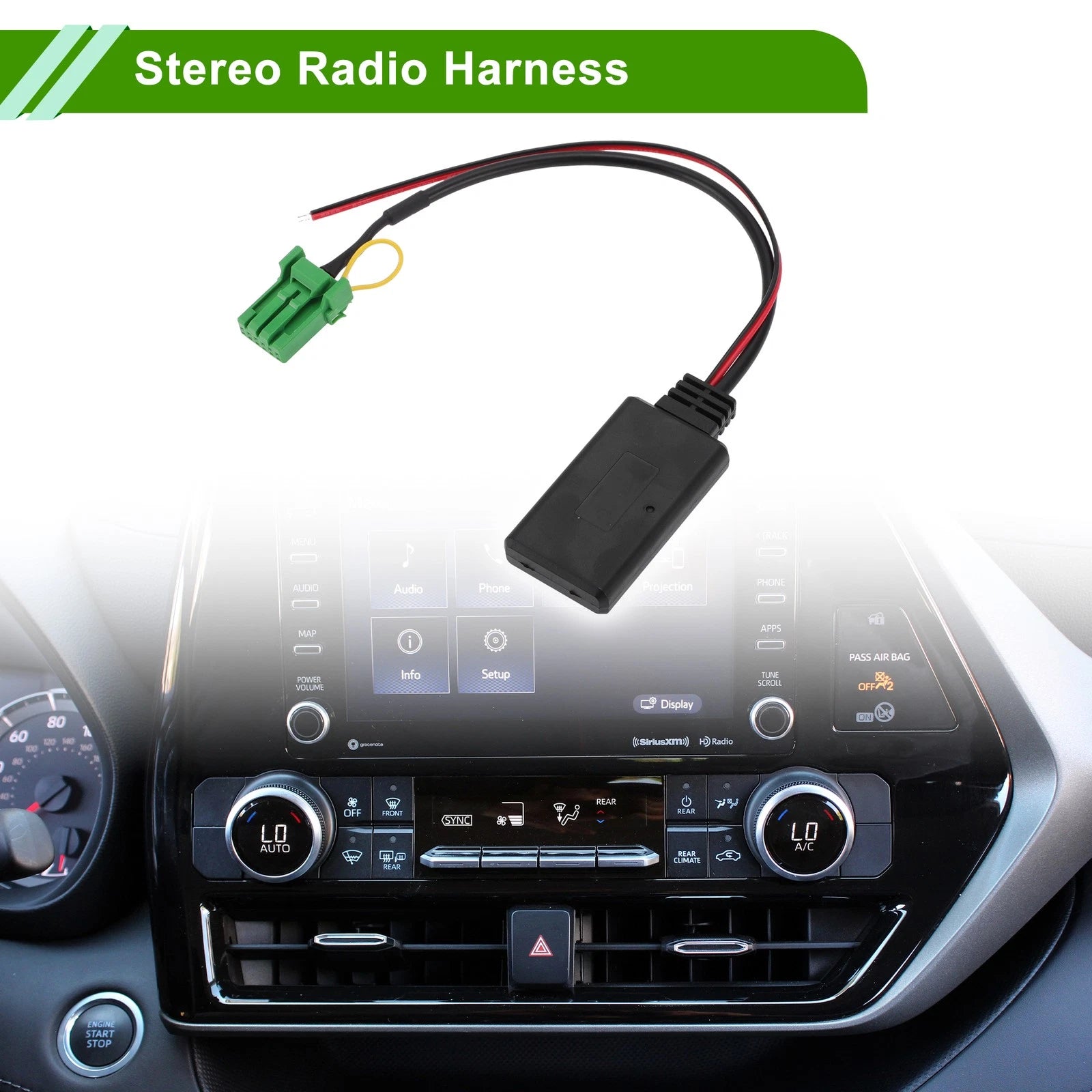 Bluetooth AUX Adapter Stereo Radio Harness for Acura RDX TSX MDX CSX (2007–2019)