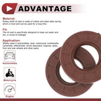 2X Oil Seal Rotary Shaft Seal FKM Rubber 35x70x12mm for Various Models