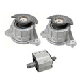 Set of 3 Engine Mounts & Trans Mount for Mercedes W204 W207 W218 W212