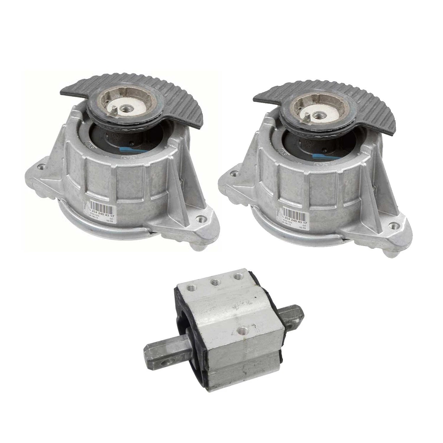 Set of 3 Engine Mounts & Trans Mount for Mercedes W204 W207 W218 W212