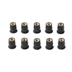 10x M5 Motorcycle Windshield Rubber Nuts Vibration Dampers for Fairing