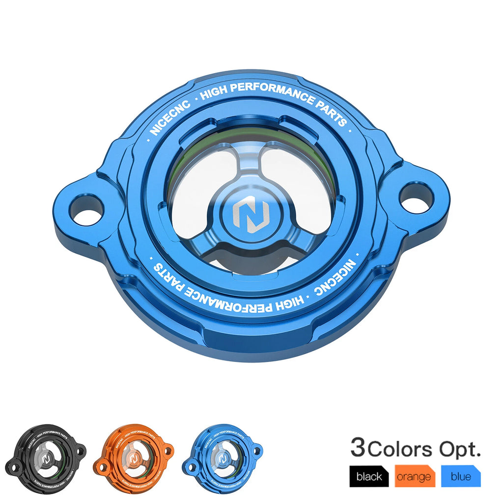 NICECNC Engine Oil Filter Transparent Cover Cap for Husqvarna FC450 (2014–2015)
