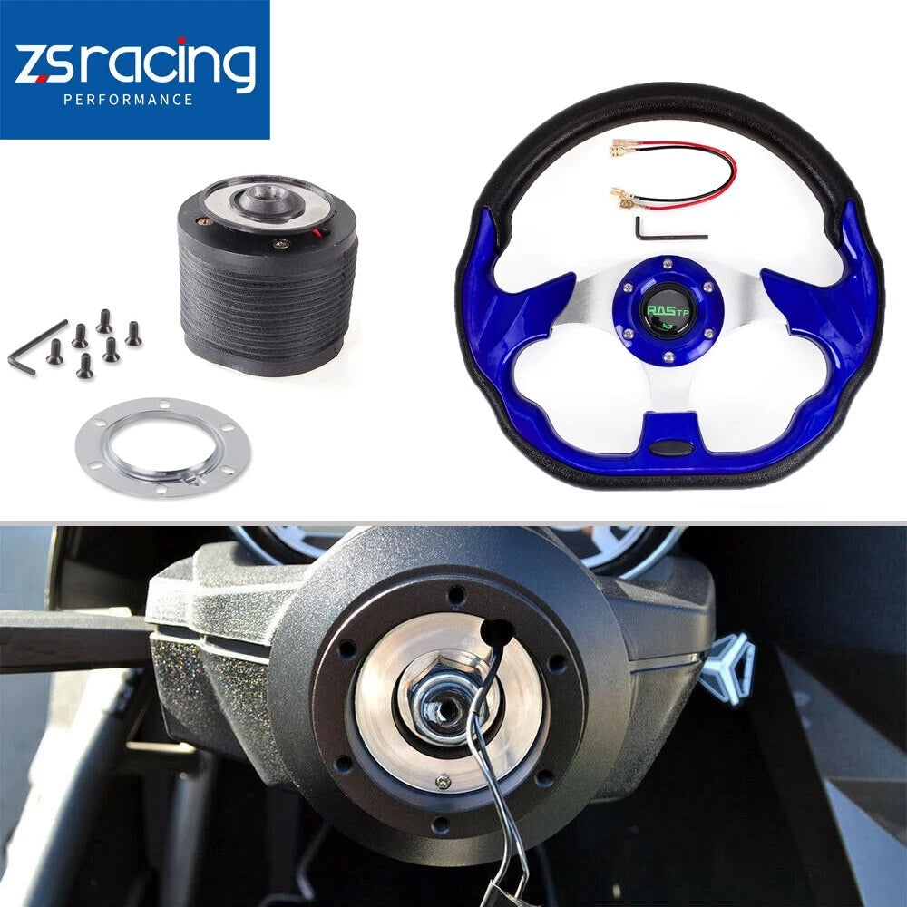 13" Steering Wheel with Hub Adapter for Ford Mustang (1984–2004)