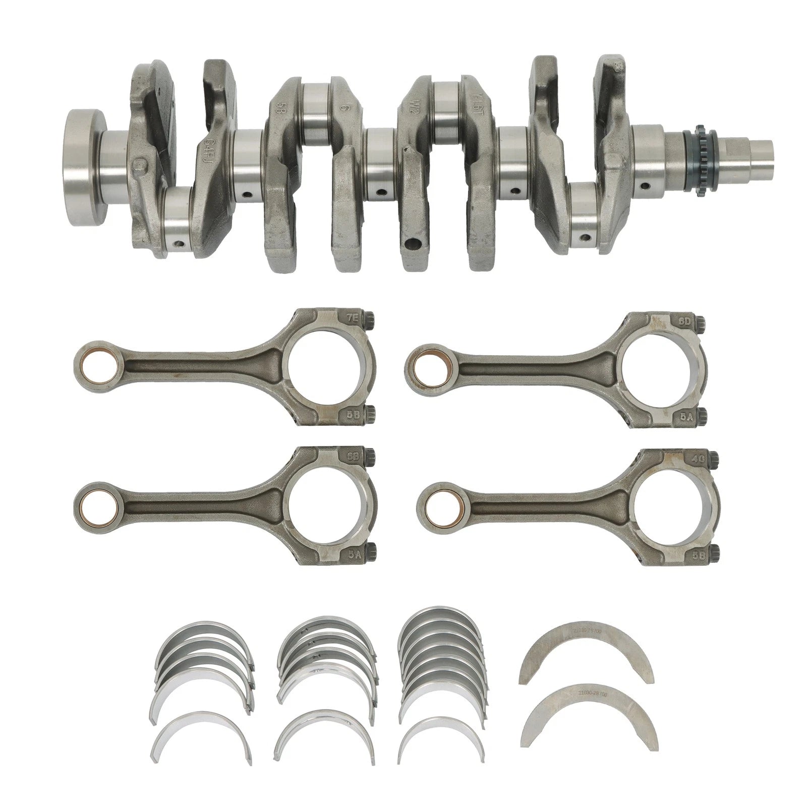 Turbo Engine Crankshaft & Rod Bearing Set for Hyundai Kona (2018–2021)
