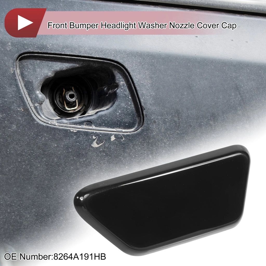 Front Left Washer Nozzle Cover Cap for Mitsubishi Outlander XL (2013–2015) Black