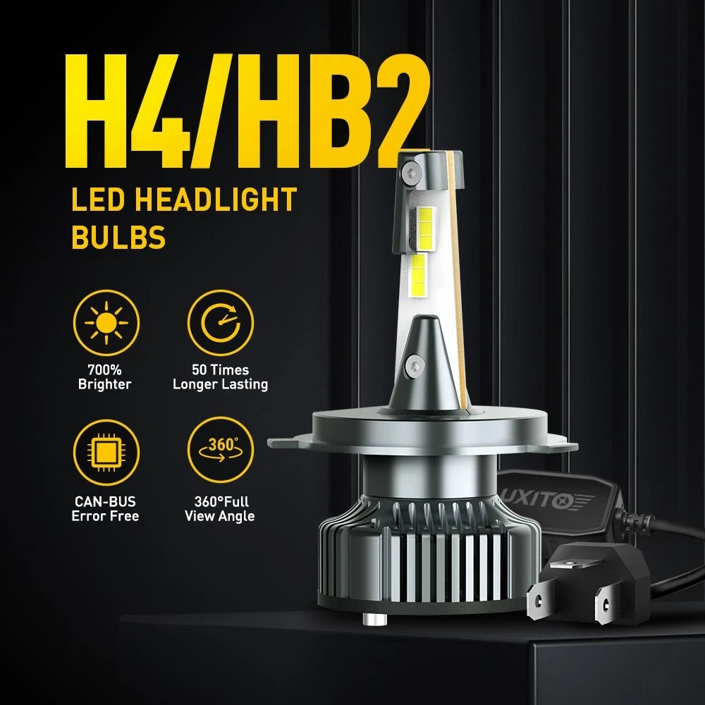 AUXITO H4 9003 HB2 LED Headlight Bulbs Kit 6500K for