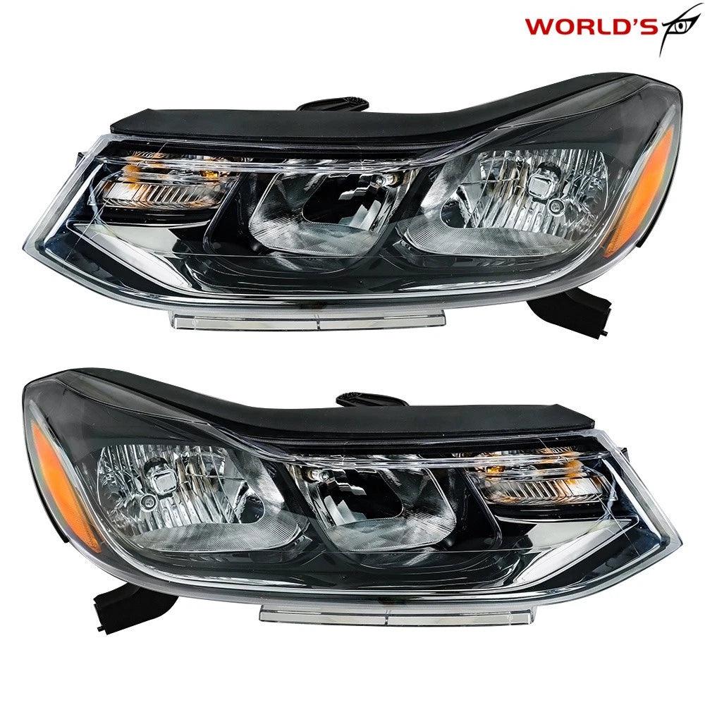 Set of 2 Halogen Headlights for Chevrolet Trax (2017–2020) Chrome Housing