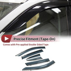 Window Deflectors for Honda CR-V 2017-2022 Side Window Vent Visors Black 1 Set