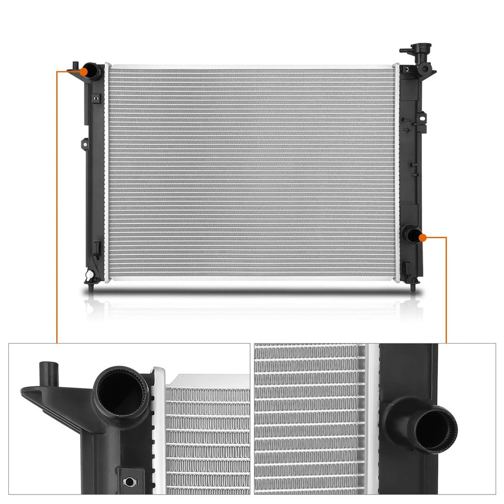 Aluminum Cooling Radiator DPI-13455 for Genesis 3.8L 5.0L (2015–2016)
