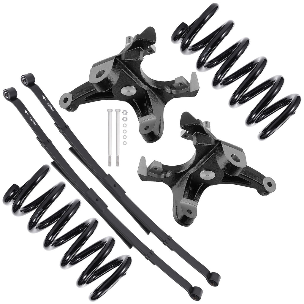 Set of 2 Front 4" Rear 4" Suspension Lowering Kit for Chevrolet C1500 (1988–1998)