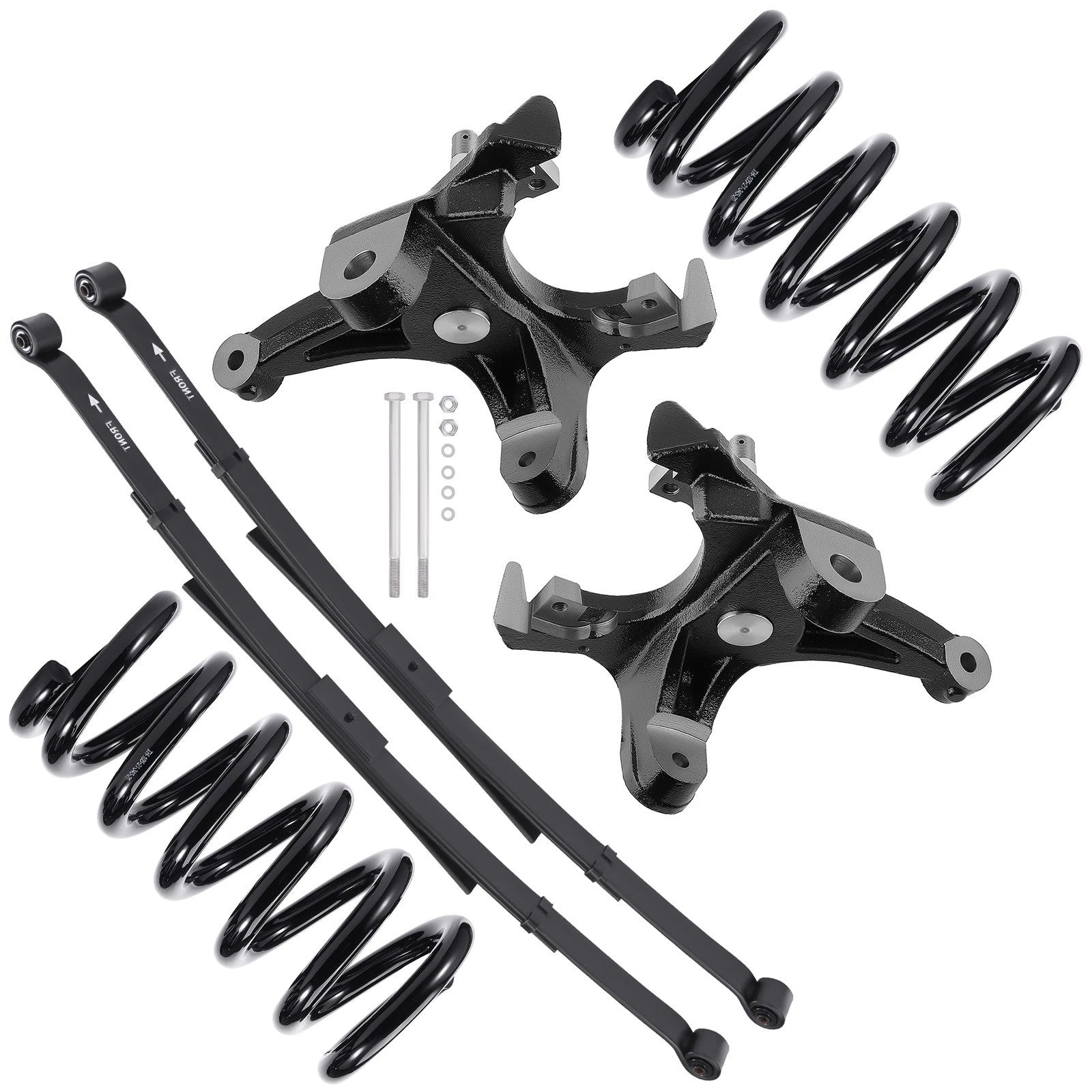 Set of 2 Front 4" Rear 4" Suspension Lowering Kit for Chevrolet C1500 (1988–1998)
