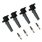 Set of 4 Ignition Coils & 4 Iridium Spark Plugs for Ford Escape Transit Focus