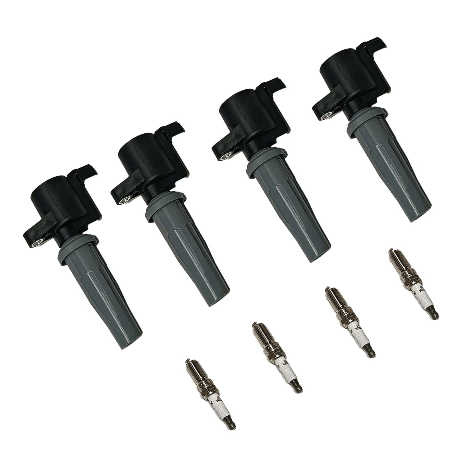 Set of 4 Ignition Coils & 4 Iridium Spark Plugs for Ford Escape Transit Focus