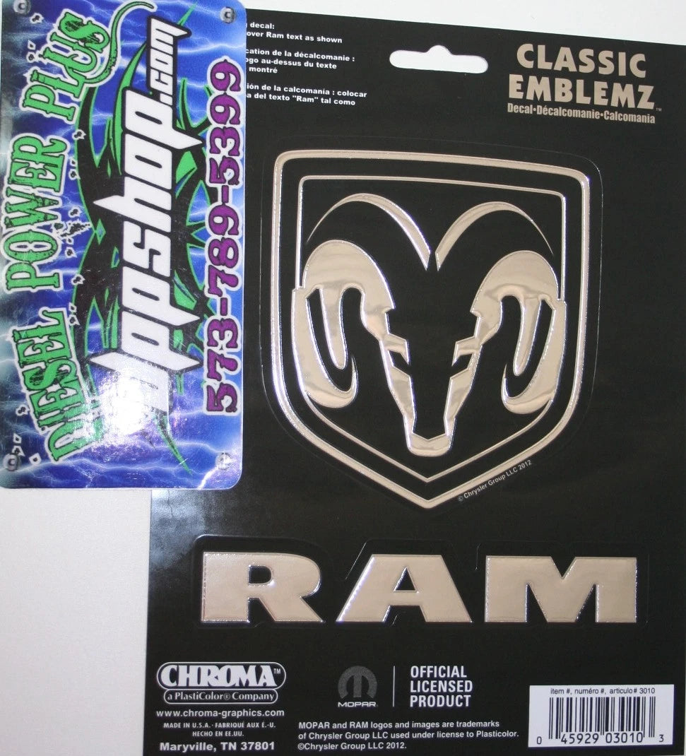 5x RAM Truck Window Logo Decal for Mopar Pickup