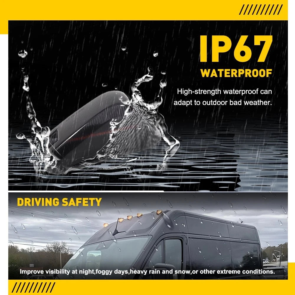 Smoke Cab Roof LED Lights for Ram ProMaster 1500 2500 3500 (2014–Present)