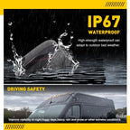 Smoke Cab Roof LED Lights for Ram ProMaster 1500 2500 3500 (2014–Present)