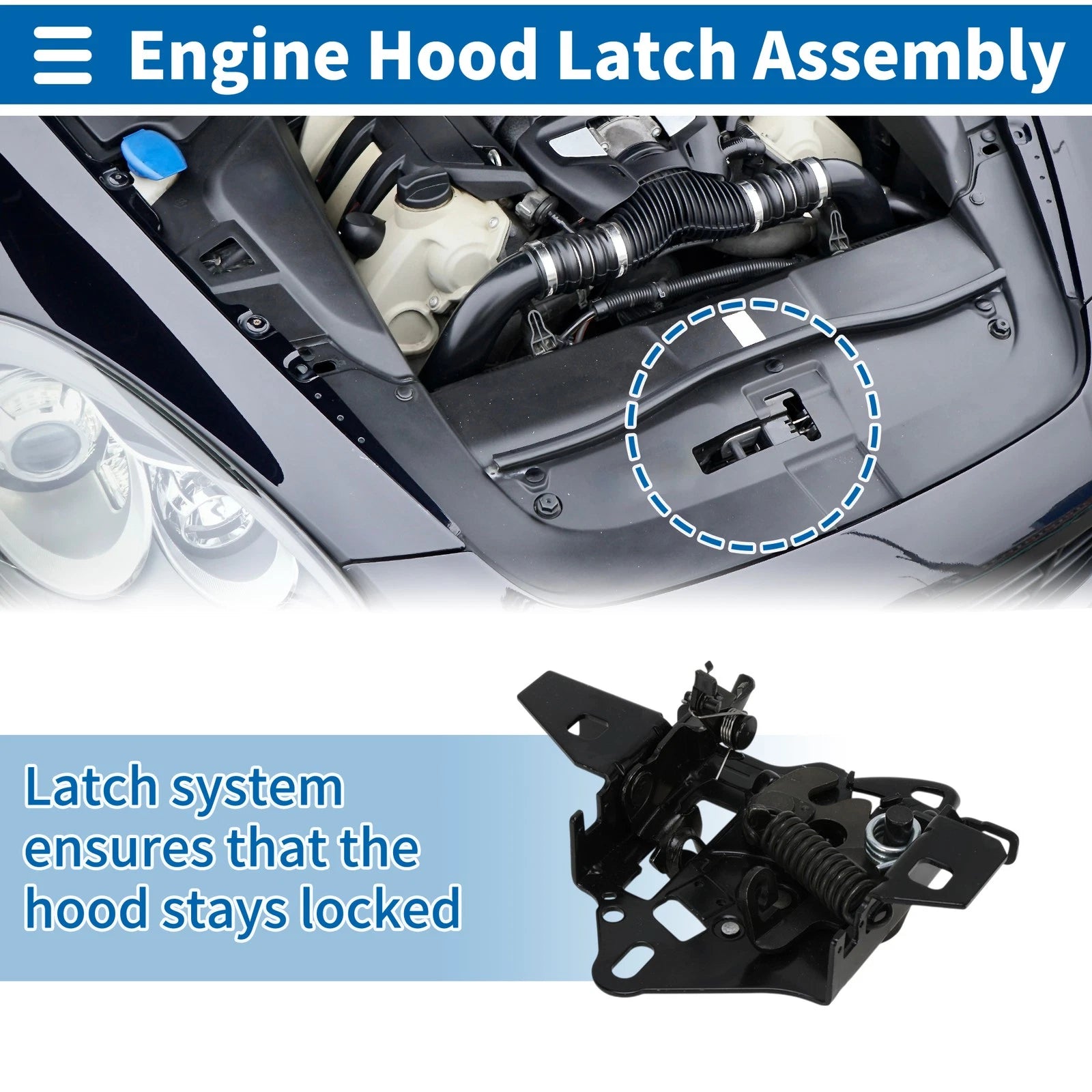 Hood Latch Assembly for Volkswagen Passat (2001–2005) No. 3B0823509AB