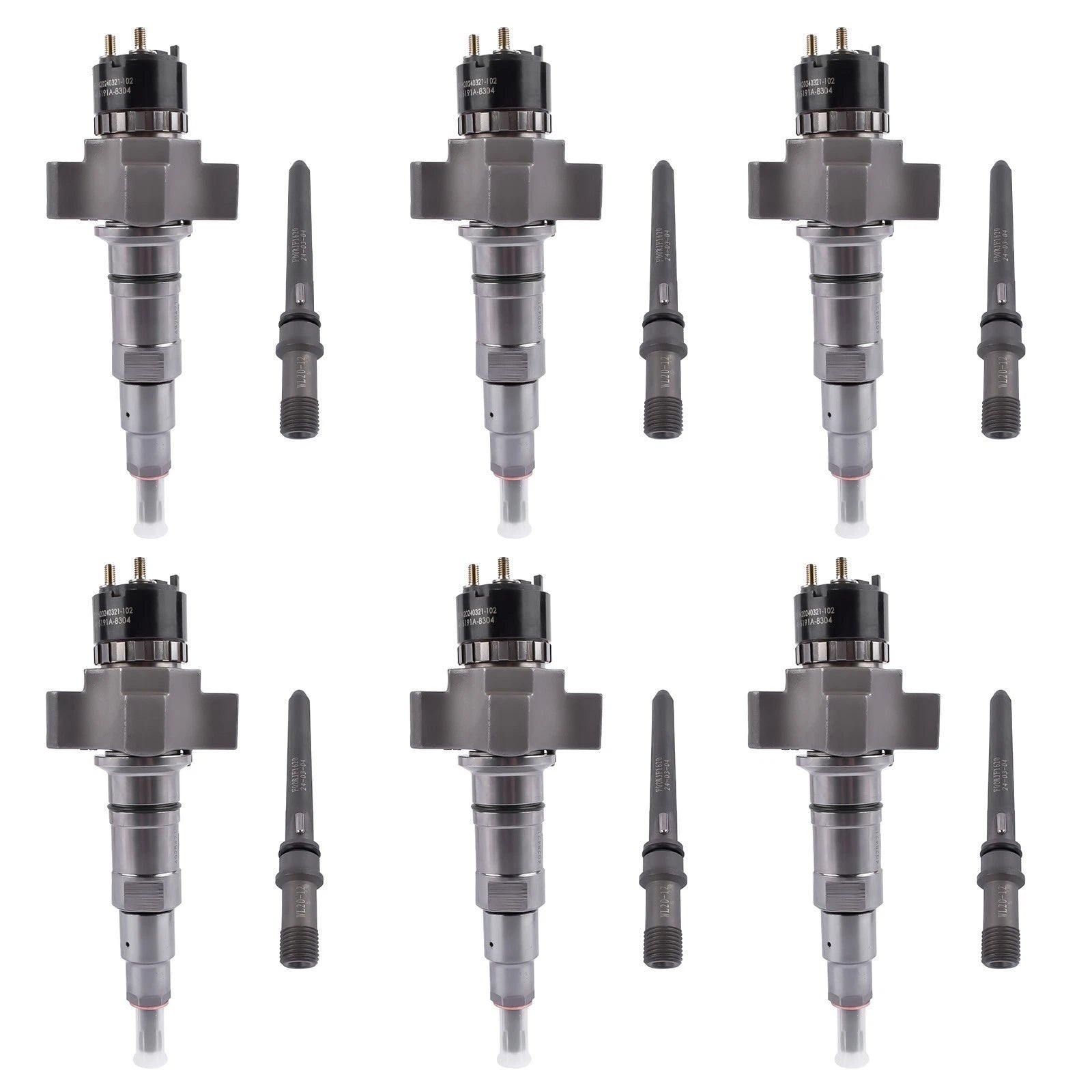 Set of 6 Fuel Injectors for Cummins ISL ISC