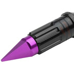 Spiked Cap Steel Purple 16" Rim Lug Nuts + 4 Lock Nuts + Adapter M12x1.5