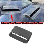 15-Inch Carbon Fiber Style Tape-On Bonnet Hood Scoop Vent Cover Universal