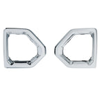 Set of 2 Front Fog Light Outer Bezel Covers for GMC Sierra Denali SLT (2019–2022) Chrome