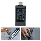 Real-Time USB-C Power Monitor 0-40V 0-12A Metal Case Ripple Measurement