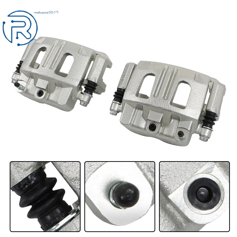 2X Front LH & RH Brake Calipers w/ Bracket for Saturn Pontiac Chevrolet (2004–2007)