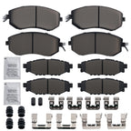 Front & Rear Ceramic Brake Pads for Subaru BRZ, Crosstrek, Forester, Impreza, Legacy (2013–2021)