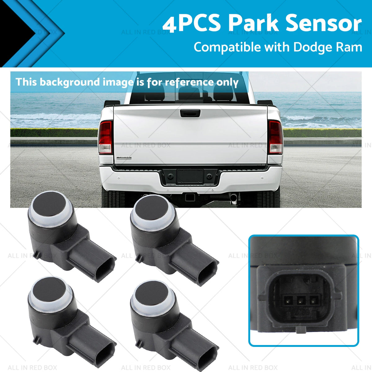 4X Parking Sensor Kit for Jeep Grand Cherokee, Dodge Ram, Chrysler 300