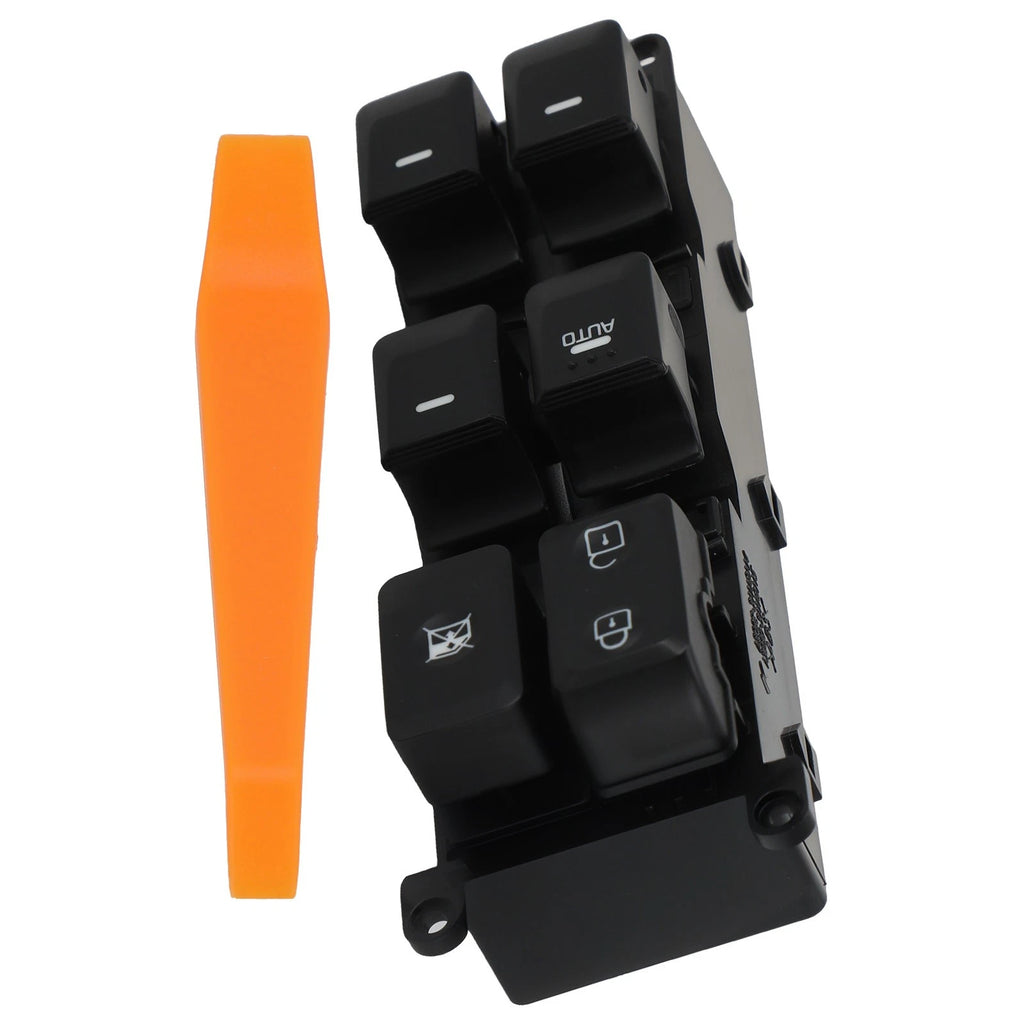 Front Left Door Power Window Switch for Kia Rio (2012–2017) 935701W157 Black